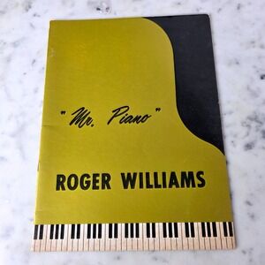 Vtg Mr Piano Roger Williams Signed Program Book Concert Memorabilia 60s Columbia